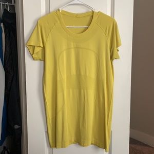 Yellow Lululemon Swiftly Tech Tee